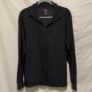 VGUC Men's Red Head Charcoal LS Zip Front Thermal